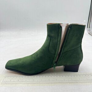 Green Ankle Boots for Women